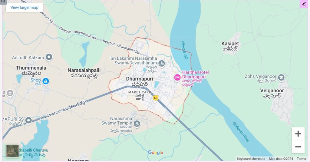 Dharmapuri on Google Map